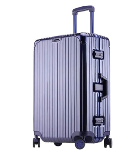 XJLCXLP Handgepäckkoffer, wasserdichter Gepäckkoffer, Trolley mit großer Kapazität, Aluminium-Handgepäckkoffer mit Universalrädern, Handgepäck von XJLCXLP