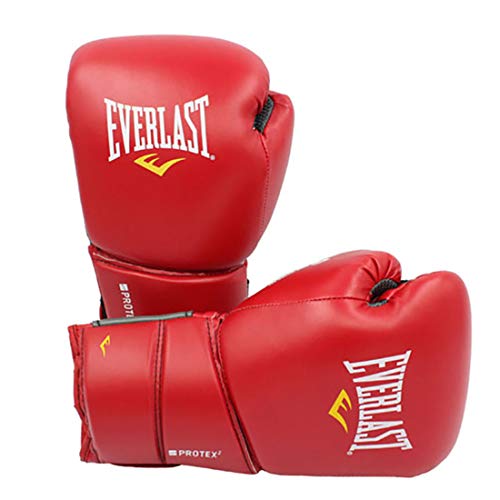 Grad Boxing Handschuhe für Männer & Frauen, Boxhandschuhe professionell 10Oz / 120z / 140z / 16z Muay Thai Training für Sparring, Kickboxen, Kämpfen, Schlagsäcke,Rot,14oz von XJST