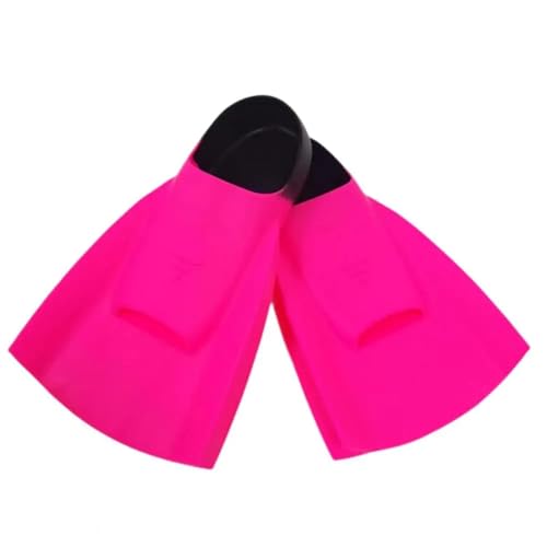 XJUMNI Schwimmflossen 1 Paar Silikon-Tauchflossen, Schwimmtrainingsflossen, professionelle Schwimmflossen, Schnorchelflossen, Schwimmen Zum Schwimmen Und Schnorcheln(Rose Red,XS) von XJUMNI