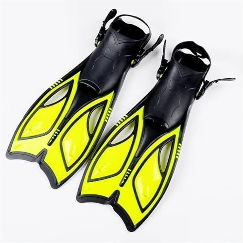 XJUMNI Schwimmflossen 1 Paar Tauchflossen, Flossen mit offenem Absatz und verstellbarem Riemen for Schwimmflossenausrüstung for Erwachsene, Schwimmflossen Zum Schwimmen Und Schnorcheln(39 43-02) von XJUMNI