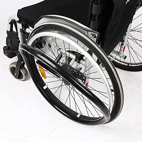 XJZHANG Rollstuhl-Schiebemanschette/rutschfeste Silikon-Schutzhülle, Verschleißfest/weich, 24 Zoll Rollstuhl-Schiebemanschette / 2 Stück von XJZHANG