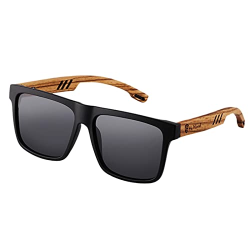 XKUN Sonnenbrille Hu Holz Quadratische Sonnenbrille Männer Polarisiert Uv400 Sonnenbrille Spiegel Sport Sonnenbrille Fahren Oculos-Gray XKUN Sonnenbrille Hu Holz Quadratische Sonnenbrille Männer Polarisiert Uv400 Sonnenbrille Spiegel Sport Sonnenbrille Fahren Oculos-Gray von XKUN