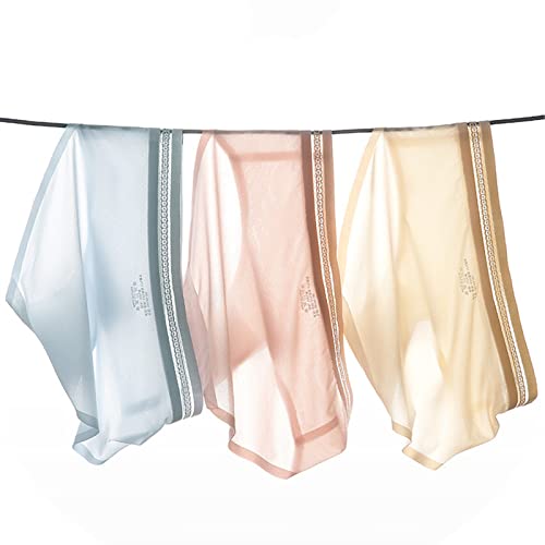XKUN Unterhosen Damen 3 Stücke EIS Seide Höschen Sexy Unterwäsche Nahtlose Frauen Slip Transparente Höschen Für Mädchen Bikini Panty Mitte Aufstieg-Mix,M45-55Kg XKUN Unterhosen Damen 3 Stücke EIS Seide Höschen Sexy Unterwäsche Nahtlose Frauen Slip Transparente Höschen Für Mädchen Bikini Panty Mitte Aufstieg-Mix,M45-55Kg von XKUN