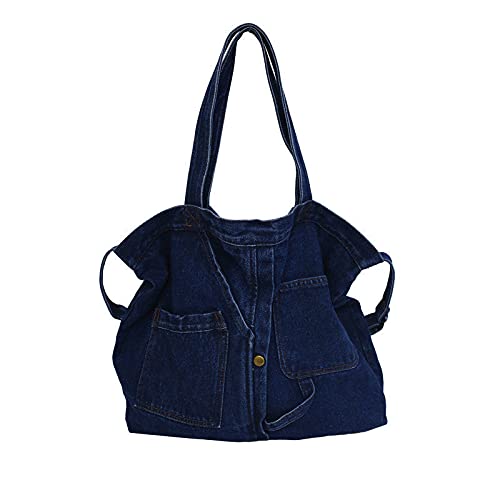 XKUNDamen Rucksack Denim Schultasche Teenager Rucksack Damen Hohe Kapazität Frauen Rucksäcke Reisetasche Studenten Rucksack-Dark Blue XKUNDamen Rucksack Denim Schultasche Teenager Rucksack Damen Hohe Kapazität Frauen Rucksäcke Reisetasche Studenten Rucksack-Dark Blue von XKUN