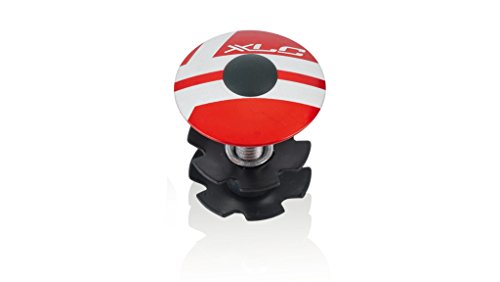 XLC Unisex – Erwachsene Zubehör A-Head Plug AP-S01 Alu 1 1/8 Zoll, Rot, One Size von XLC