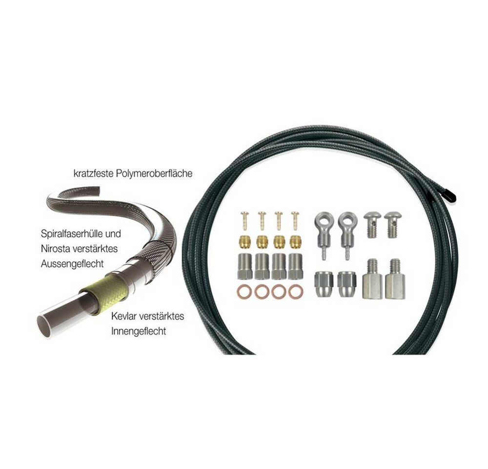 XLC Bremsleitung XLC Scheibenbremsleitung 2500mm Universalkit Niro für1 Bremsenset Fahr XLC Bremsleitung XLC Scheibenbremsleitung 2500mm Universalkit Niro für1 Bremsenset Fahr von XLC
