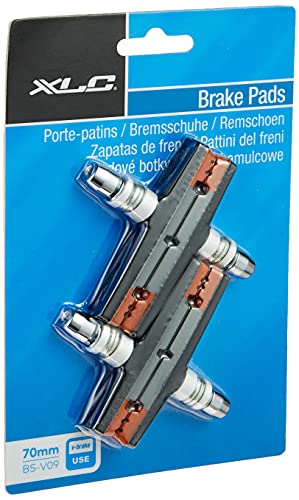XLC BSV09 Unisex – Erwachsene Bremsschuhe V-Brake BS-V09 4er Set 70 mm, Orange, Grau, Schwarz, One Size XLC BSV09 Unisex – Erwachsene Bremsschuhe V-Brake BS-V09 4er Set 70 mm, Orange, Grau, Schwarz, One Size von XLC