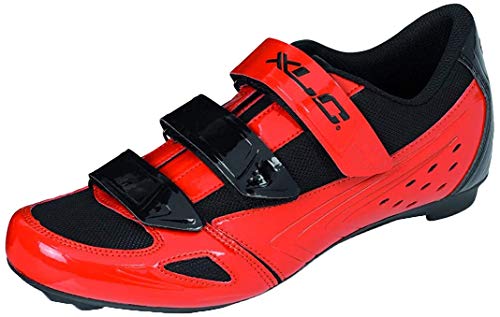 xlc Cb-R04, Unisex Radsportschuhe, Schwarz (Rot, Schwarz Rot, Schwarz), 41 EU (7.5 UK) von XLC