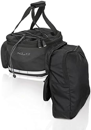 XLC Gepäckträgertasche BA-S64 - Ideale Begleitung für ausgedehnte Fahrradtouren - schwarz/anthrazit, One Size von XLC