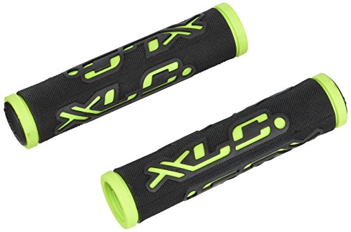 XLC Unisex – Erwachsene Griffe Dual Colour GR-G07, Schwarz, grün, Unisize XLC Unisex – Erwachsene Griffe Dual Colour GR-G07, Schwarz, grün, Unisize von XLC