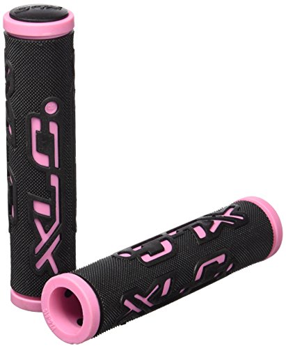 XLC Unisex – Erwachsene Griffe Dual Colour GR-G07, Schwarz, Rosa, One Size XLC Unisex – Erwachsene Griffe Dual Colour GR-G07, Schwarz, Rosa, One Size von XLC