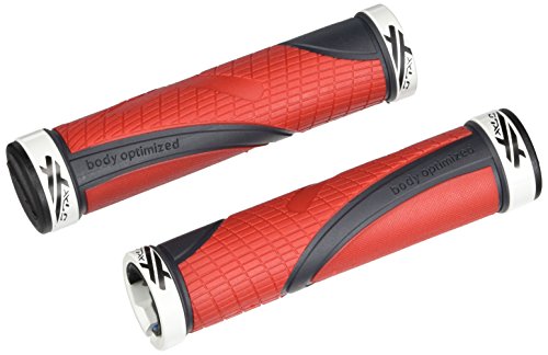 XLC Unisex – Erwachsene Griffe Sport BO GR-S23, Rot, Grau, One Size von XLC