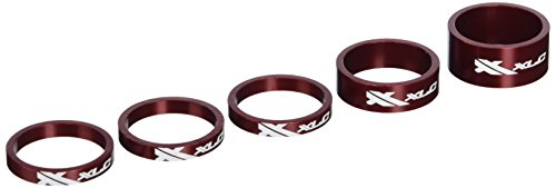 XLC Unisex – Erwachsene Lenkkopferweiterung A-Head Spacer-Set AS-A02 3x5/1x10/1x15 mm 1 1/8 Zoll, Rot, One Size von XLC