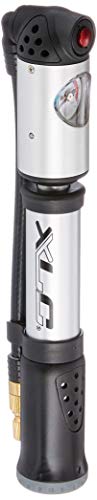 XLC Unisex – Erwachsene Luftpumpe 2-1 Funktionspumpe PU-A04 Funktions-Pumpe, Silber, One Size von XLC