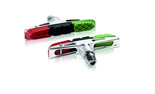XLC Unisex – Erwachsene Bremsschuhe Cartridge V-Brake BS-V13 4er Set 72 mm, Rot, Schwarz, Grün XLC Unisex – Erwachsene Bremsschuhe Cartridge V-Brake BS-V13 4er Set 72 mm, Rot, Schwarz, Grün von XLC