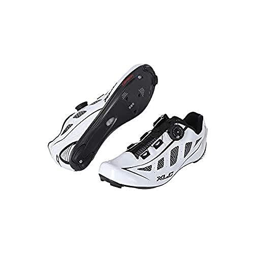 XLC Unisex – Erwachsene CR-R08 Road Schuhe Carbon, weiß, 39 von XLC