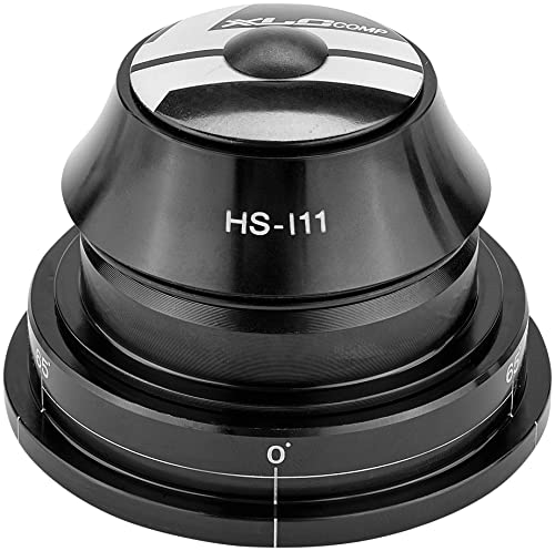 XLC Unisex – Erwachsene Comp A-Head-Steuersatz HS-I11 1 1/8-1.5 Zoll Tapered semi integriert Zubehör, schwarz, One Size von XLC