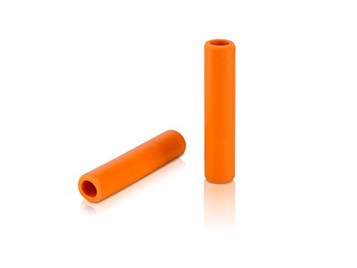 XLC Unisex – Erwachsene Griffe Silikon GR-S31, Orange, One Size von XLC