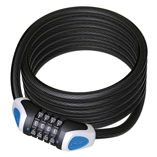 XLC LO-L11 RonaldBiggs Zahlenspiralkabelschloss, Unisex Erwachsene, Schwarz, 1850mm - Hochsicheres Fahrradschloss für optimalen Diebstahlschutz - Robust, Langlebig & Benutzerfreundlich - Ideale Fahrradsicherheit XLC LO-L11 RonaldBiggs Zahlenspiralkabelschloss, Unisex Erwachsene, Schwarz, 1850mm - Hochsicheres Fahrradschloss für optimalen Diebstahlschutz - Robust, Langlebig & Benutzerfreundlich - Ideale Fahrradsicherheit von XLC