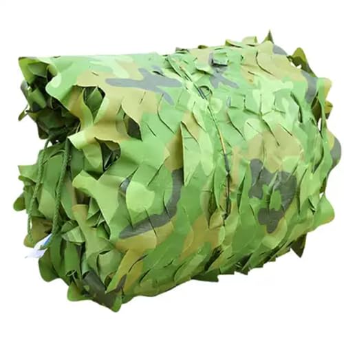 XLHYYDS Camo Netting, Outdoor Sunshade net, Military Camouflage Netting, Essential Khaki Camouflage net for Hunting and Camping Decoration, Sun Protection net (Size : 2 * 7m(6.6x23ft)) von XLHYYDS
