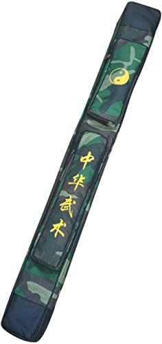 XLWYYXF Schwerttasche Taichi Schwert Tragetasche Tasche Kung Fu Chinesisches Schwert Einlagige Schwert Tragetasche Kampfsport Waffenkoffer Schwert Umhängetasche-Camouflage von XLWYYXF
