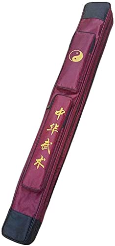 XLWYYXF Schwerttasche Taichi Schwert Tragetasche Tasche Kung Fu Chinesisches Schwert Einlagige Schwert Tragetasche Kampfsport Waffenkoffer Schwert Umhängetasche-Red von XLWYYXF