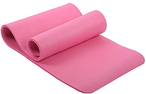 XMING Anfänger Yoga Matte Gym Workout Pilates Fitnessmatten Training rutschfeste Sport Matte Balance Pads verlieren Gewicht Unisex 183 x 61 x 1 cm (Color : Pink) von XMING