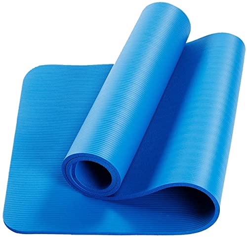 XMING rutschfeste NBR Yoga Mats Pilates Gymnastics Balance Pads Fitnessmatten rutschfeste Tanzpads Balance Pads 10mm / 15mm (Color : Blue, Size : 15mm) von XMING