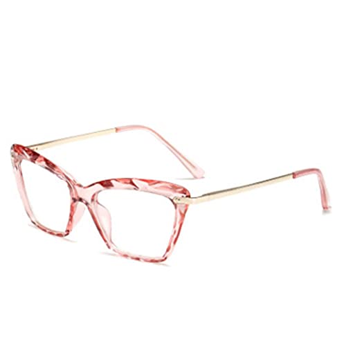 XMYNB Sonnenbrille Vintage Rote Katze Eye Sonnenbrille Metallrahmen Anti-Strahlung Eyewear Kristall Facettierte Gläser-Metal Pink von XMYNB