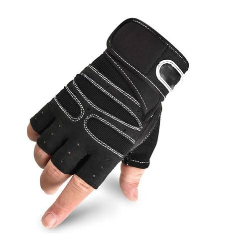 XNASU Halbfinger-Handschuhe Für Fahrrad, Motorradfahrer, Gewichtheben, Yoga, Sport, Training, Fingerlose Gymnastikhandschuhe(4,M) von XNASU