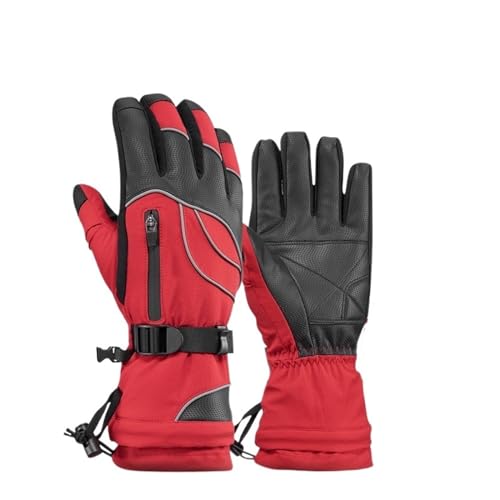 XNASU Motorrad-wasserdichte Fleece-Thermohandschuhe, Schneemobil-Handschuhe, Schnee-Fahrradhandschuhe(3,L) von XNASU