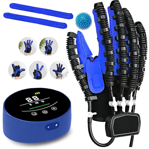 Reha Roboter Handschuhe Hand Handtrainer mit Therapieball Hand Physiotherapie Arthrose Handschuhe Fingertraining Reha Orthesen für Training Der Fingerbeugekorrektur A Right L von XNKLPY