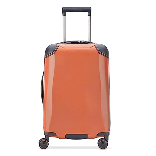 XNYXLPP Tragbarer Koffer, Koffer mit Rollen, Handgepäck, intelligentes Sicherheits-Öffnungs- und Schließdesign, Koffer mit USB-Aufladung (Orange 24 in) von XNYXLPP