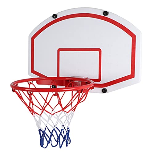 Wandmontierter Basketballkorb, dickes Kunststoff-Rückbrett, Indoor-Basketballständer für Kinder und Erwachsene, keine Bohrinstallation (Fixed 60x40cm) von XNZJHPP