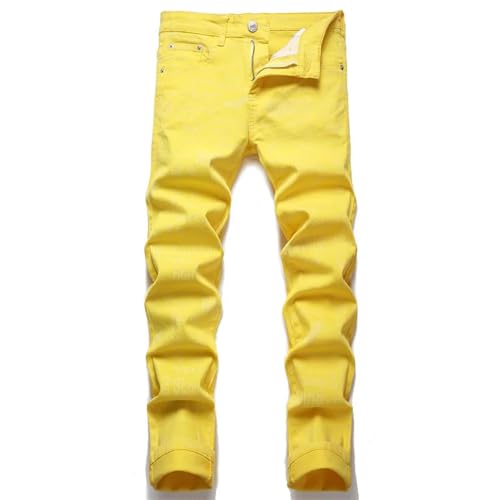 XOJSSLKX Jeans Herren Hose Jeanshose Herren Jeans Hose 32 Gelb XOJSSLKX Jeans Herren Hose Jeanshose Herren Jeans Hose 32 Gelb von XOJSSLKX