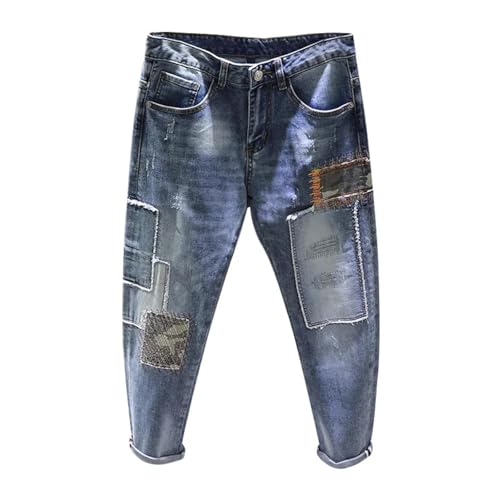 XOJSSLKX Jeans Herren Hose Jeanshose Jeans Herren Jeans Denim Hose 33 Blau XOJSSLKX Jeans Herren Hose Jeanshose Jeans Herren Jeans Denim Hose 33 Blau von XOJSSLKX