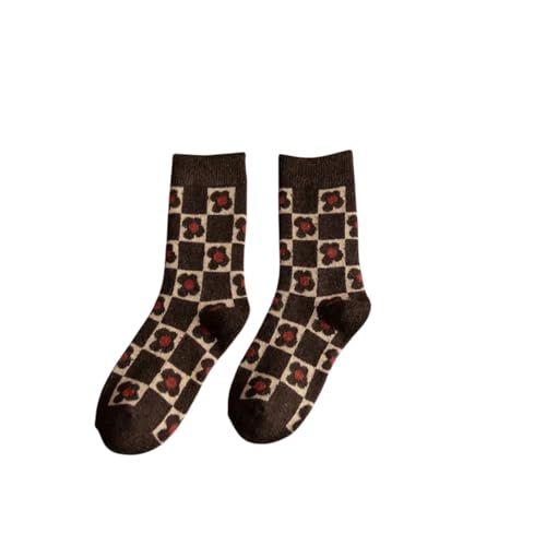 XOJSSLKX Kniestrümpfe Damen Farben Socken Muster Lange Strümpfe Socks Damensocken Einheitsgröße 16 von XOJSSLKX