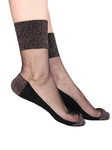 XOJSSLKX Kniestrümpfe Damen Farben Socken Muster Lange Strümpfe Socks Damensocken OneSize Bronze von XOJSSLKX