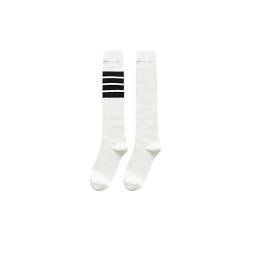 XOJSSLKX Kniestrümpfe Damen Farben Socken Muster Lange Strümpfe Socks Lange Socken Für Damen Eur36-39 Weiß von XOJSSLKX