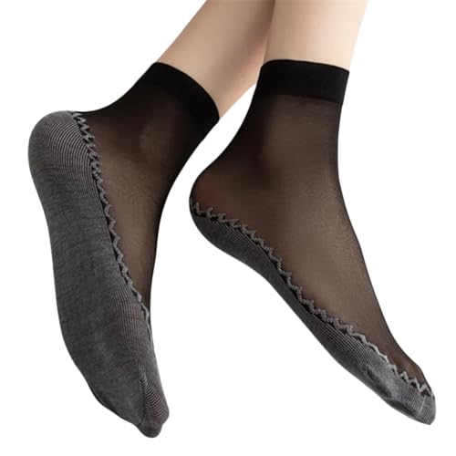 XOJSSLKX Kniestrümpfe Damen Farben Socken Muster Lange Strümpfe Socks Socken Damen Einheitsgröße Schwarz von XOJSSLKX