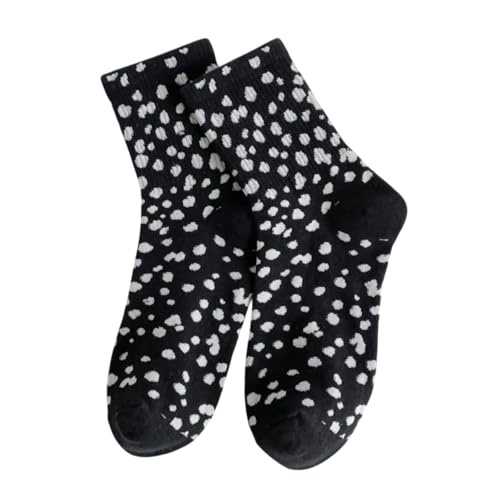 XOJSSLKX Kniestrümpfe Damen Farben Socken Muster Lange Strümpfe Socks Socken Damen OneSize Braun von XOJSSLKX