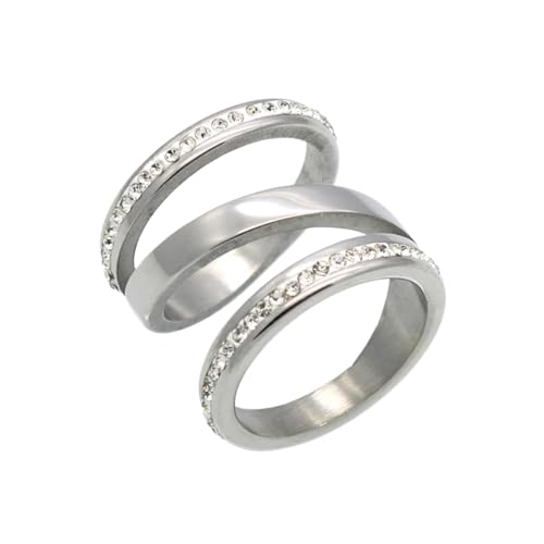 XOJSSLKX Ring Ringe Damen Bijouterie Herren Ringe Für Damen 8 Silber von XOJSSLKX