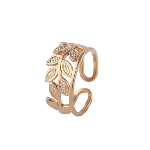 XOJSSLKX Ring Ringe Damen Bijouterie Herren Ringe Für Damen Verstellbar Goldfarben von XOJSSLKX