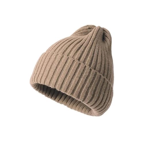 XOJSSLKX Strickmützen Hüte Mützen Caps Beanie Mütze Beanie Damen Herren Mütze Strick Khaki von XOJSSLKX