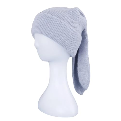 XOJSSLKX Strickmützen Hüte Mützen Caps Beanie Mütze Beanie Damen Strickmütze 56Cm-58Cm Hellblau von XOJSSLKX