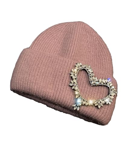 XOJSSLKX Strickmützen Hüte Mützen Caps Beanie Mütze Beanie Damen Strickmütze Für Erwachsene Cameo von XOJSSLKX