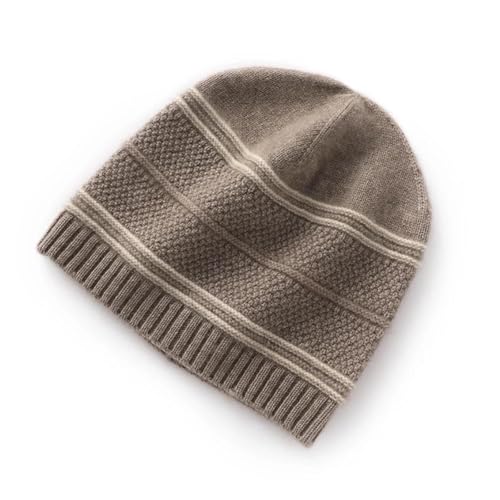 XOJSSLKX Strickmützen Hüte Mützen Caps Beanie Mütze Beanie Damen Strickmütze OneSize Camel von XOJSSLKX