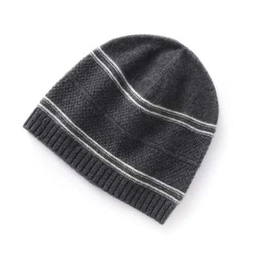 XOJSSLKX Strickmützen Hüte Mützen Caps Beanie Mütze Beanie Damen Strickmütze OneSize Dunkelgrau von XOJSSLKX