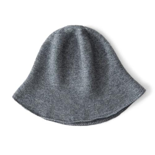 XOJSSLKX Strickmützen Hüte Mützen Caps Beanie Mütze Beanie Damen Strickmütze OneSize Grau von XOJSSLKX