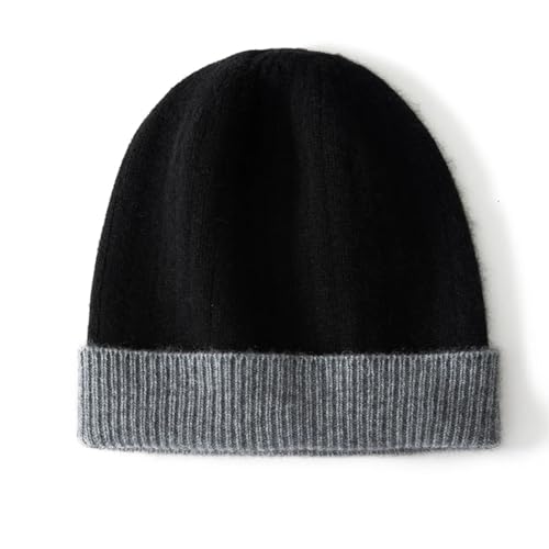 XOJSSLKX Strickmützen Hüte Mützen Caps Beanie Mütze Beanie Damen Strickmütze OneSize Schwarz von XOJSSLKX